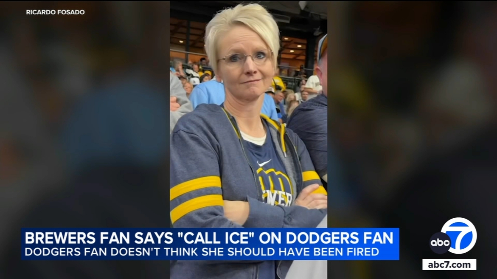 Brewers fan loses job after saying 'call ICE' on Dodgers fan during playoff game in Milwaukee