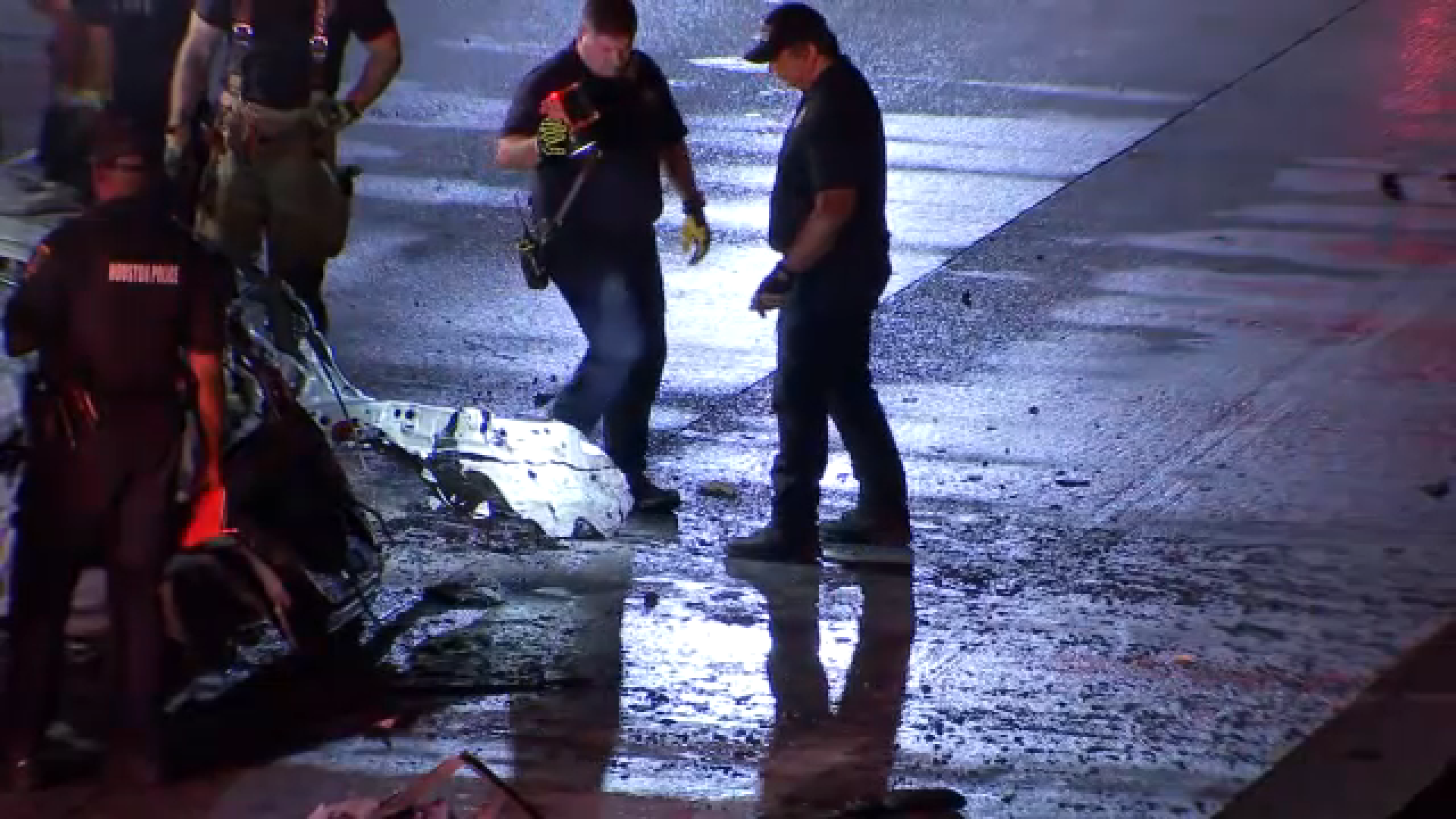 Driver charged with intoxication manslaughter in fiery crash that killed 2 near downtown, HPD says