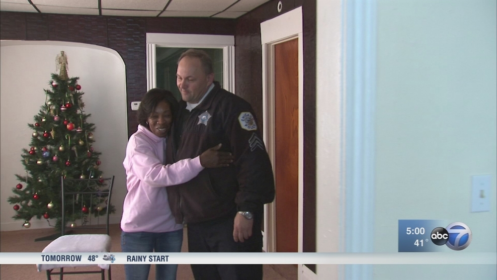 Officer under investigation after helping struggling family
