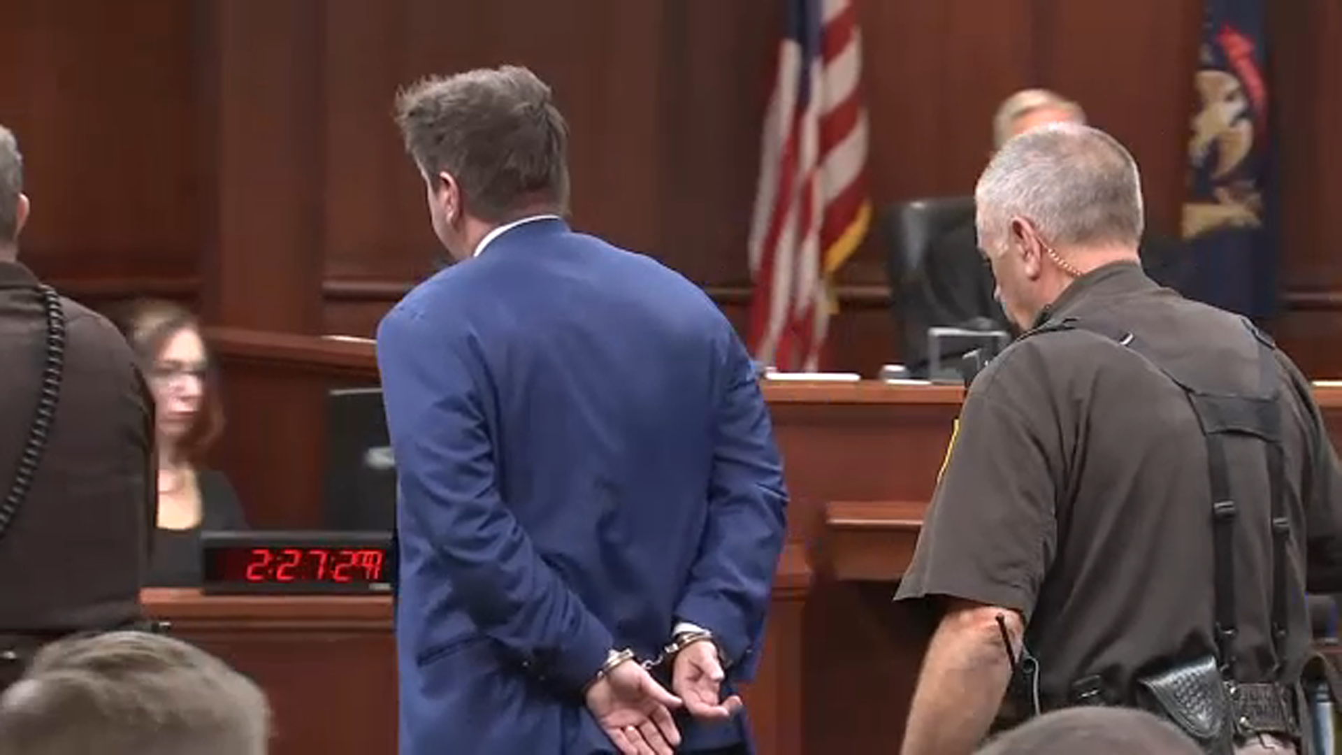 Adam Beckerink was taken into custody after being sentenced on October 20, 2025.