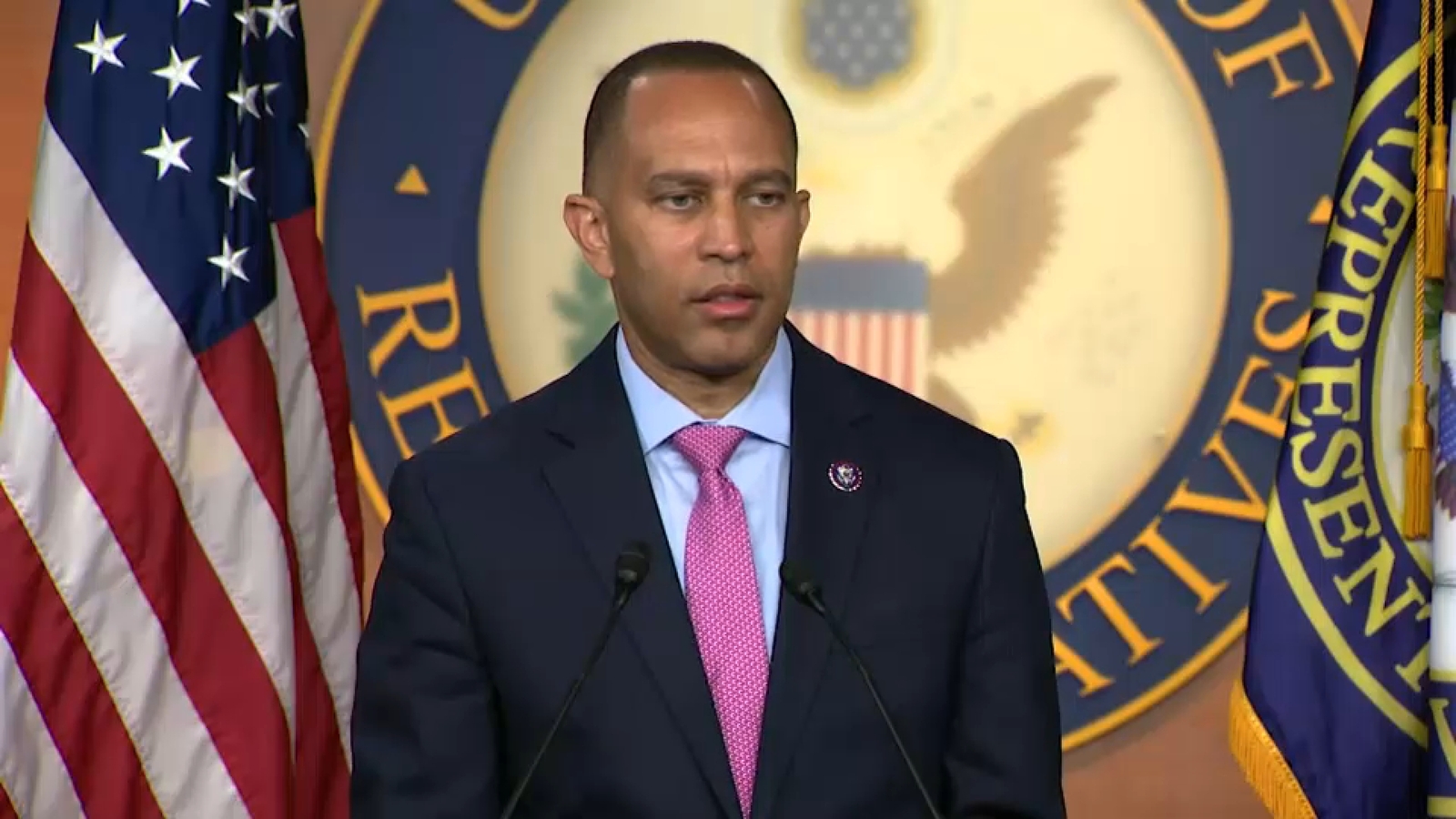 Man pardoned after storming Capitol is charged with threatening to kill Hakeem Jeffries