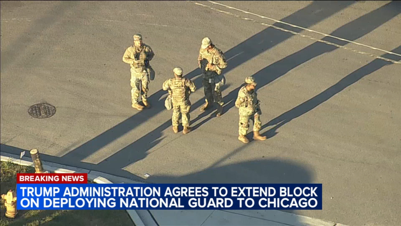 Trump agrees to extend judge's block on deploying Guard in Chicago