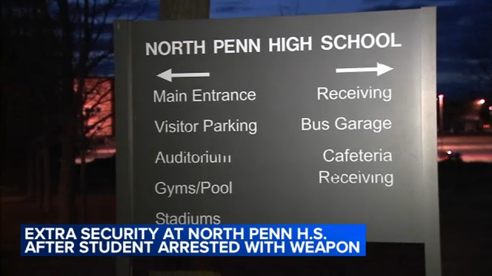 Extra security at North Penn High School after student arrested with weapon