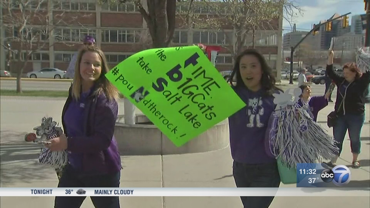 NU fans pumped after big win