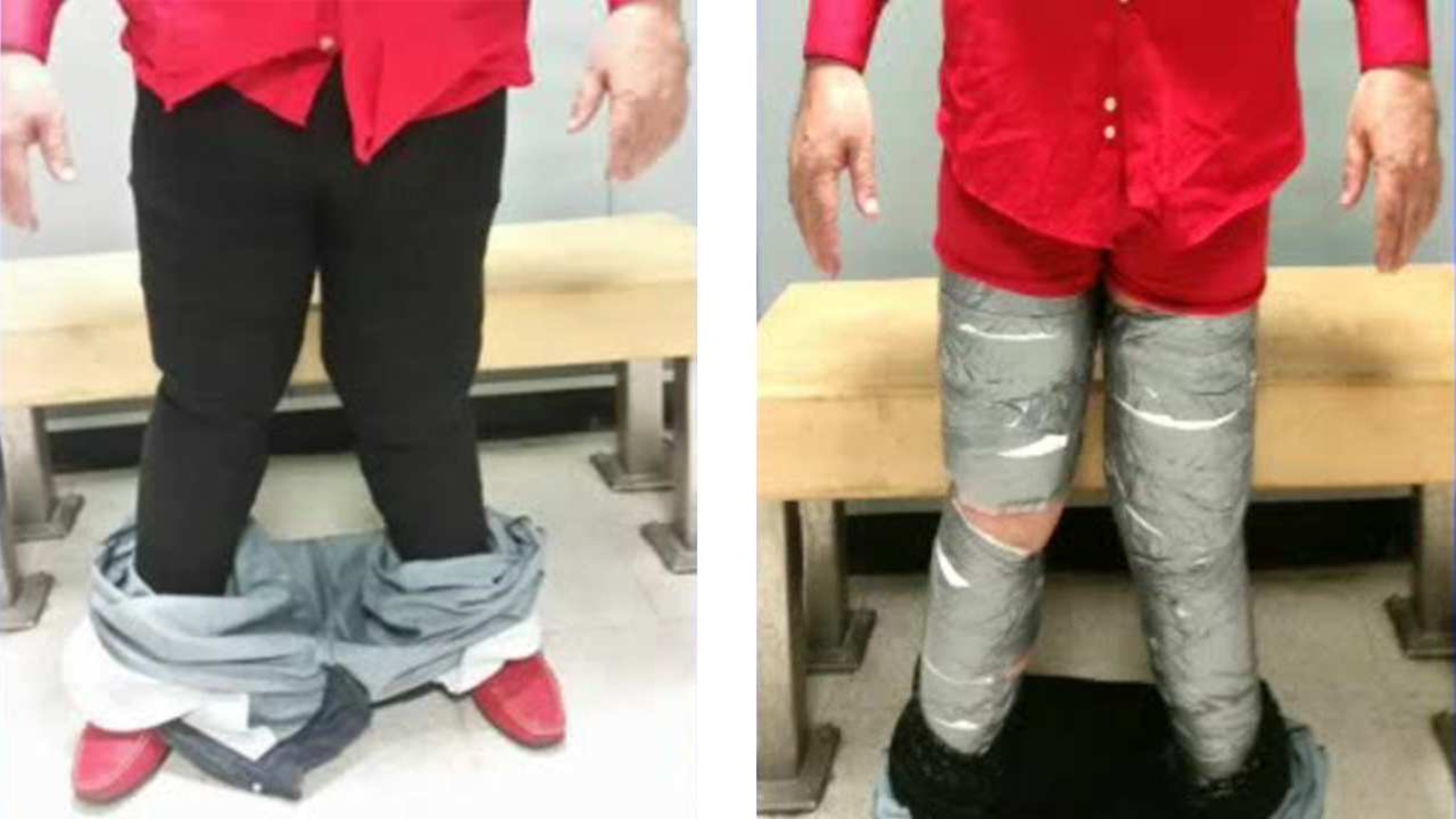 Man arrested with 5 pounds of cocaine taped to his legs at JFK Airport ...