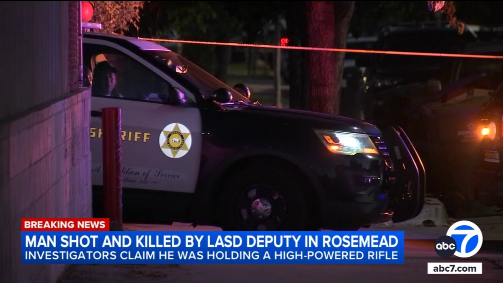 Allegedly armed man shot, killed by sheriff's deputy in Rosemead - ABC7 ...