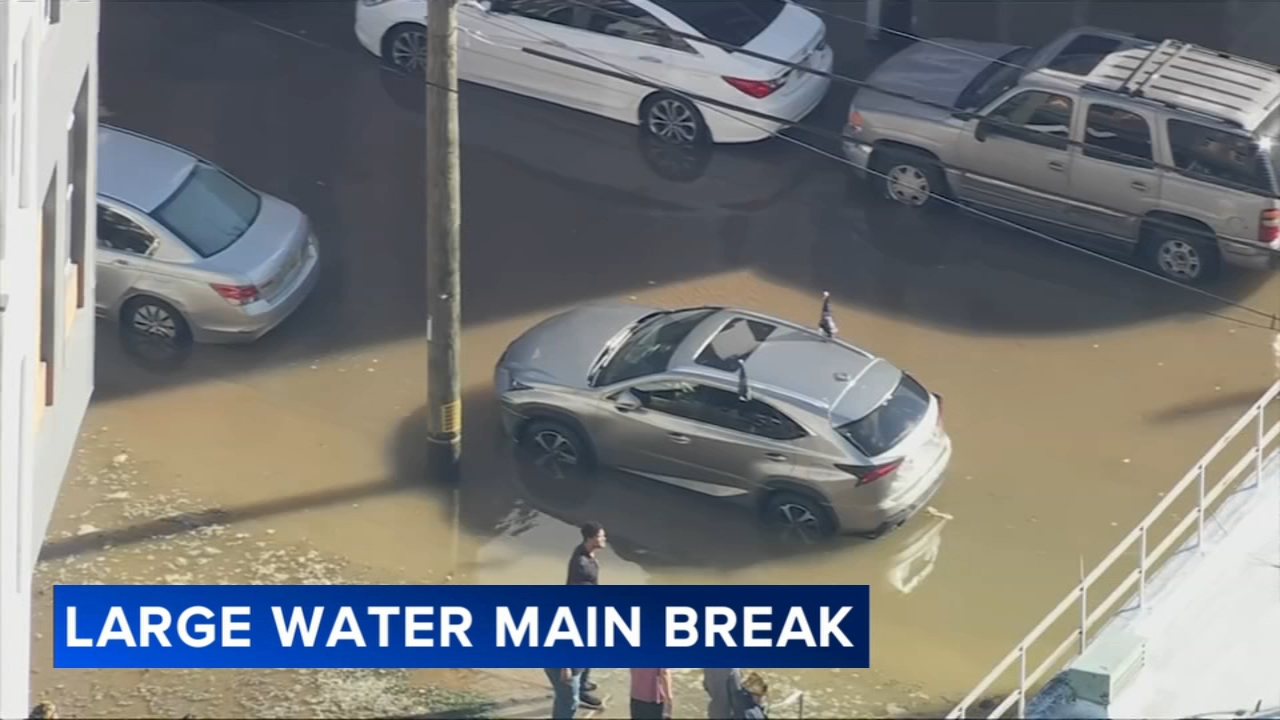 4 million gallons flood streets after water main break in North Philadelphia