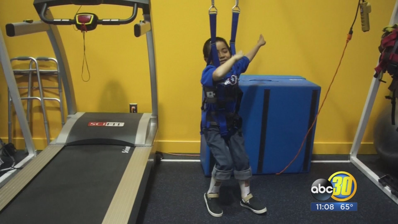 7-year-old Fresno boy dancing towards recovery after devastating spine injury