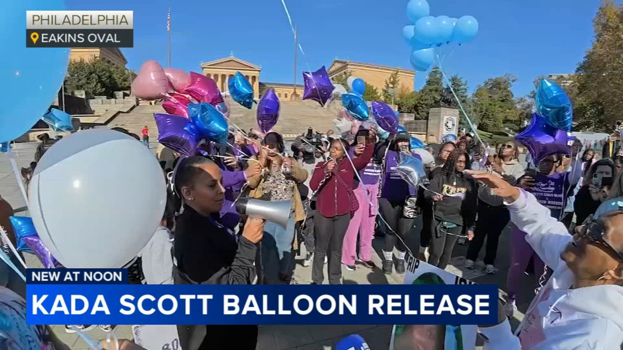 Family, friends gather for balloon release in memory of Kada Scott