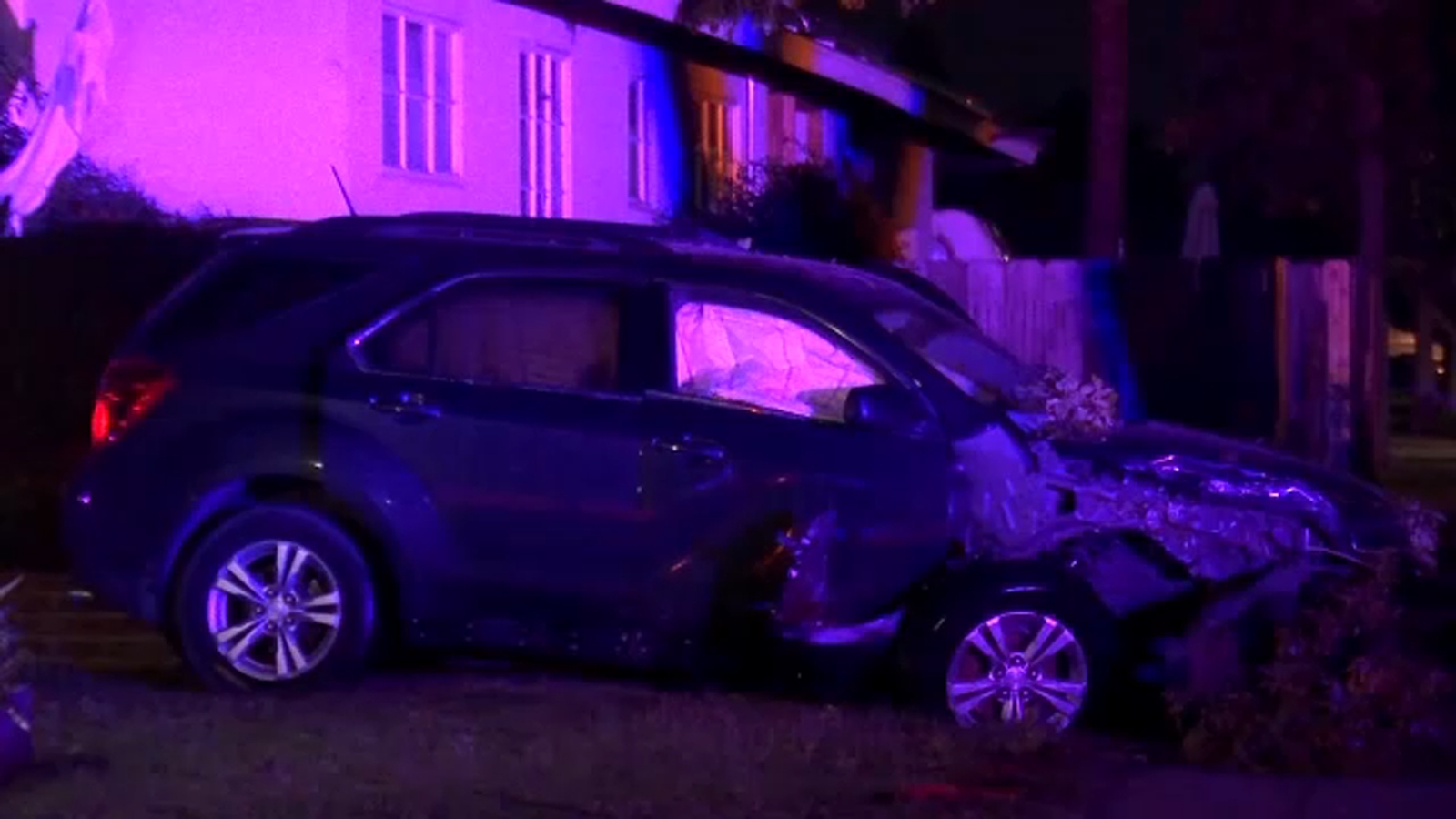 Distracted driver crashes into fire hydrant, ends up in Central Fresno yard, police say