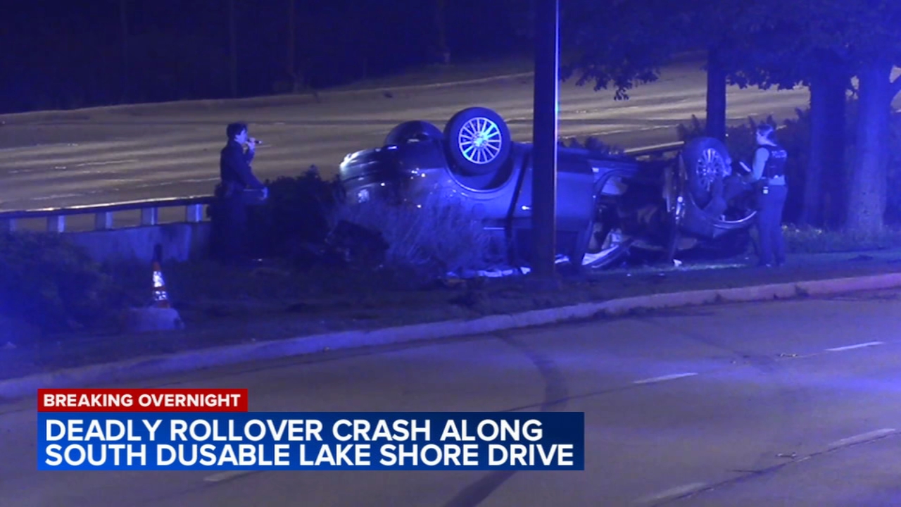 1 killed in DuSable Lake Shore Drive rollover crash on South Side