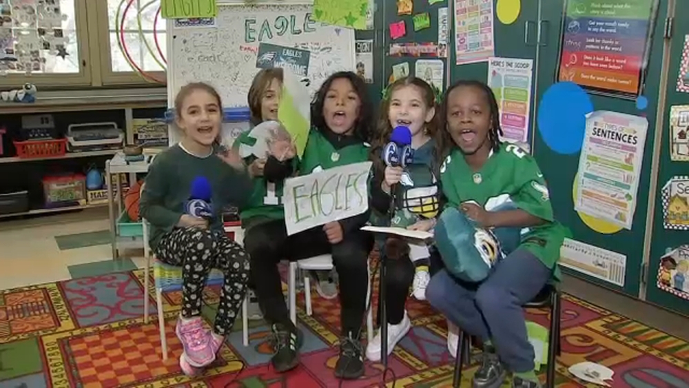 Cynwyd Elementary students feeling good about the Eagles