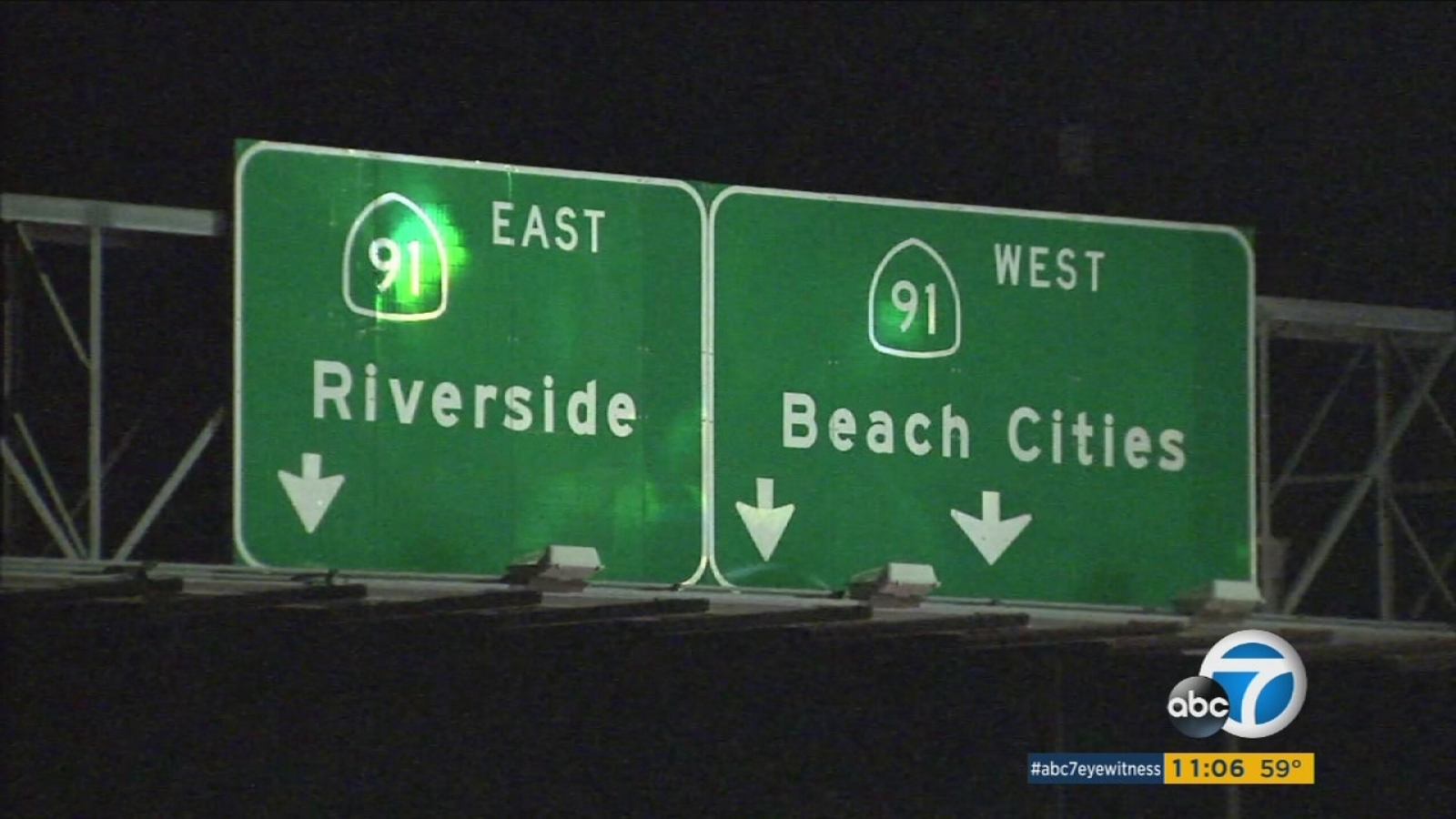 Toll lanes to open on 91 Fwy Monday in time for morning commute in