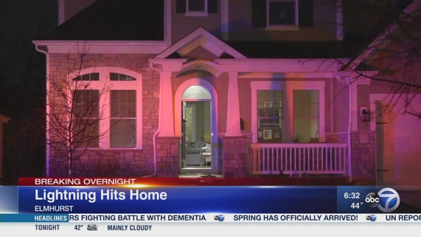 Lightning strikes homes in Elmhurst, Naperville ABC7 Chicago