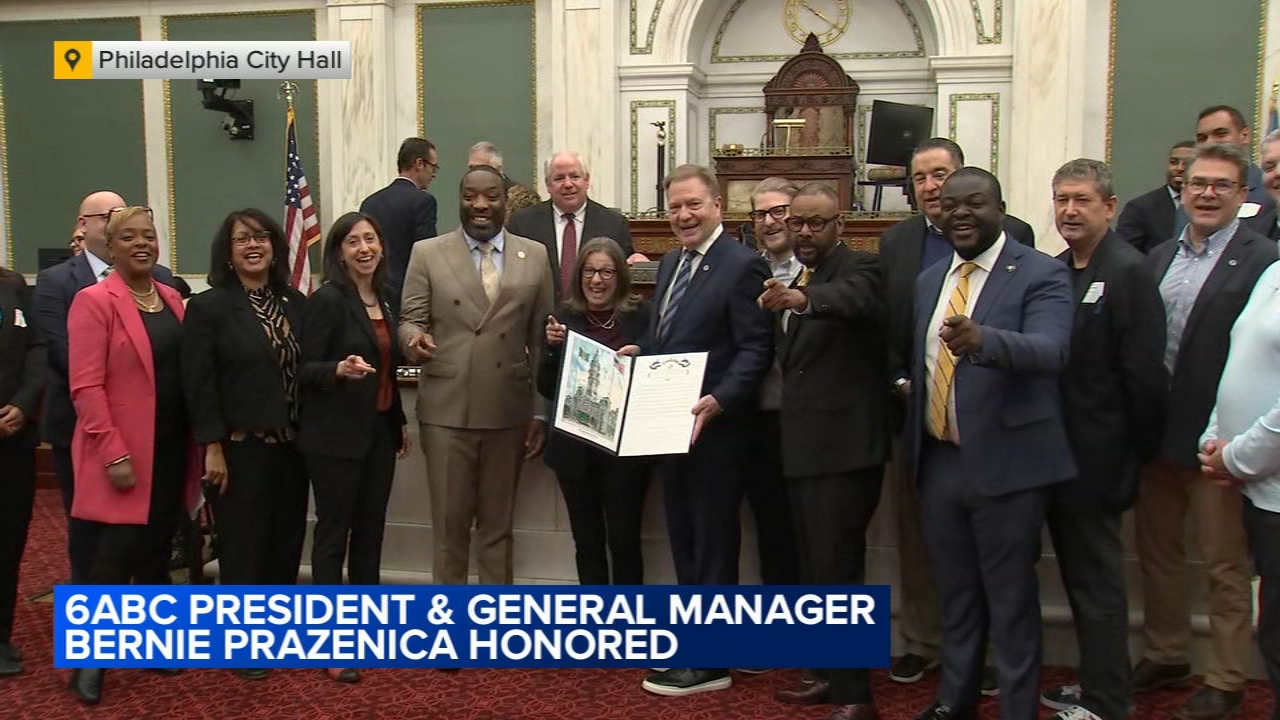 6abc President and GM Bernie Prazenica honored at Philadelphia City Hall