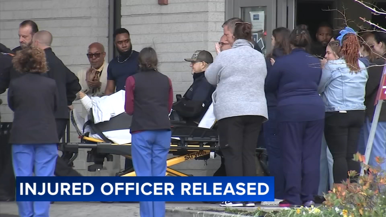 Officer released from hospital after driver's parking lot rampage