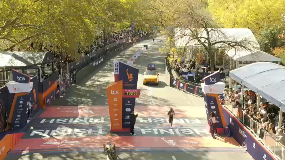Finish line from 1030am through 11am