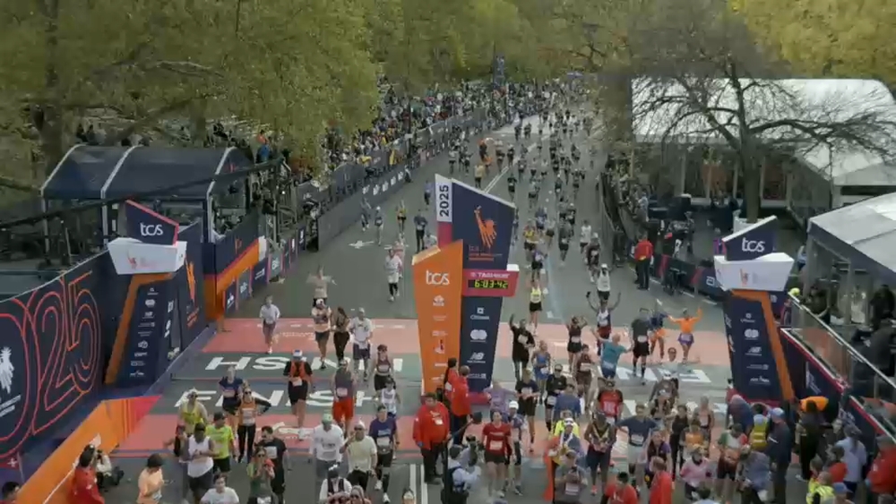 Finish line from 3pm through 330pm