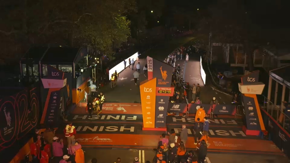 Finish line from 730pm through 8pm