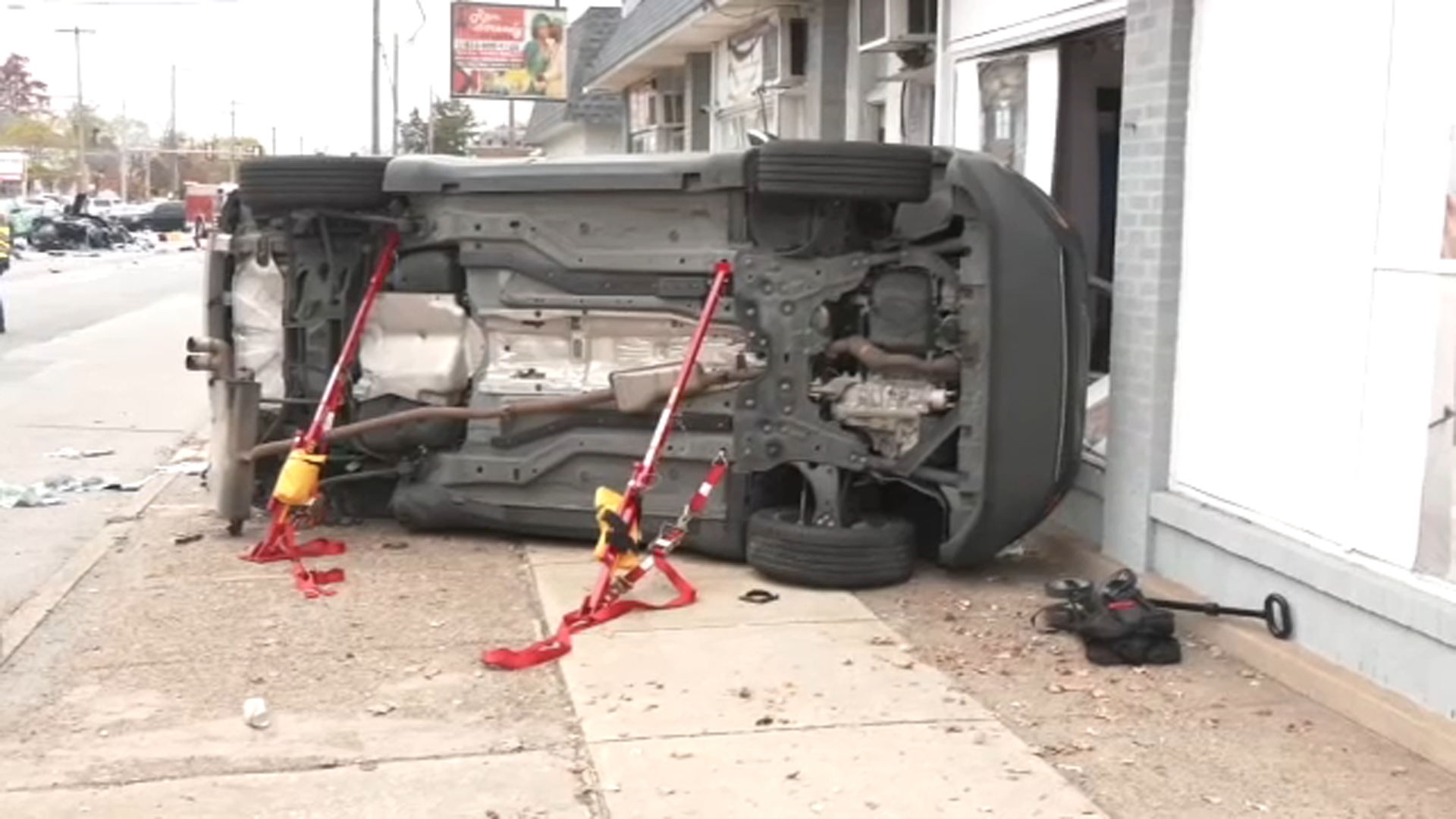 At least one person was hurt after a serious crash on Chester Pike in Delaware County.