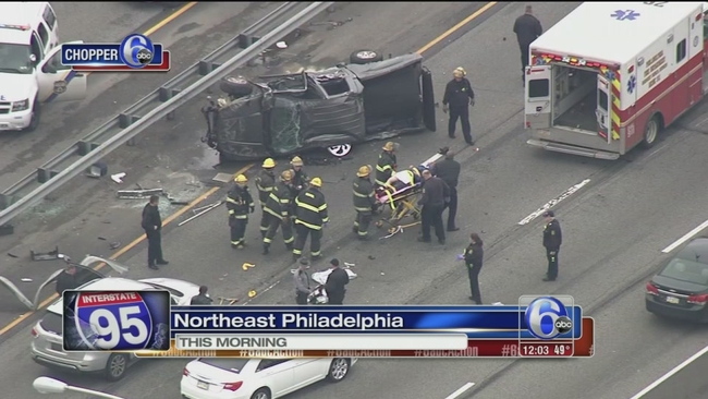 Serious crash on I-95 in Northeast Philadelphia - 6abc Philadelphia