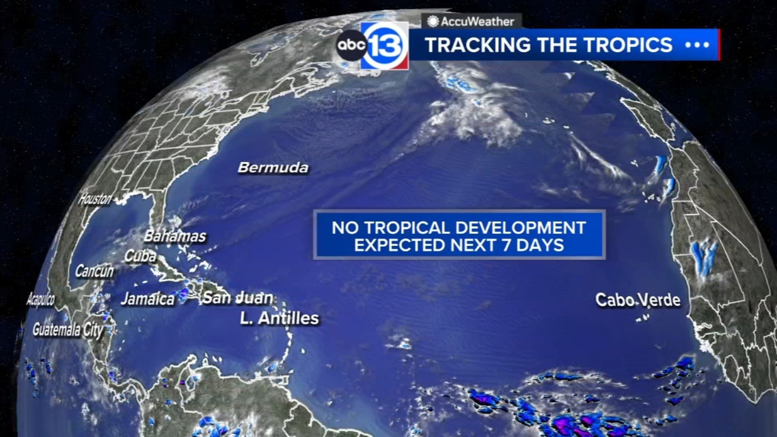 Tropical weather update 2025: No tropical development expected over the  next 7 days - ABC13 Houston