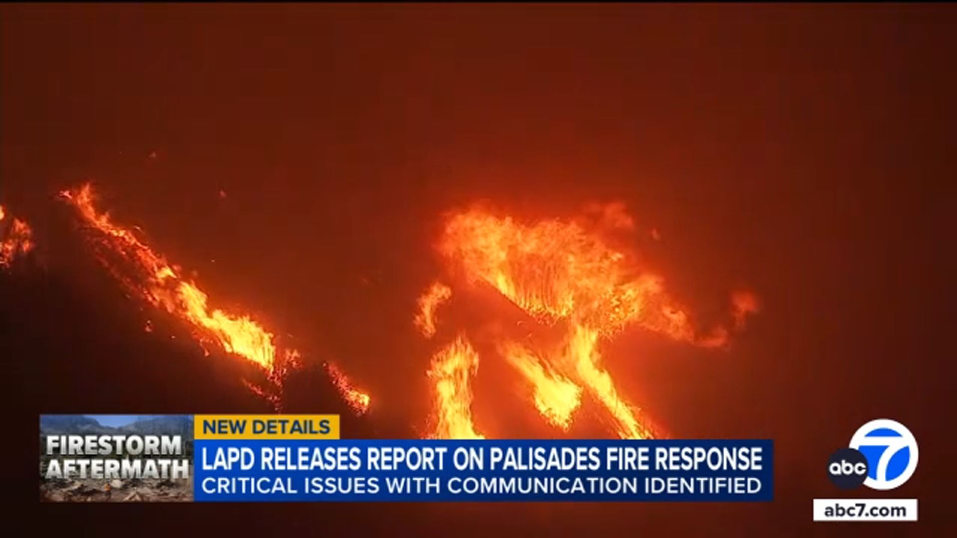 Report highlights LAPD's missteps during response to Palisades Fire