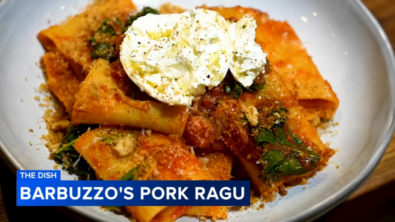 The Dish: Pasta with pork ragu, Tuscan kale and burrata from