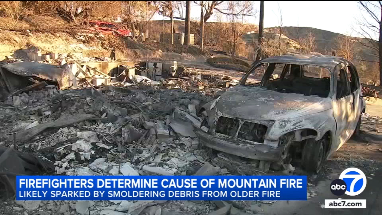 Mountain Fire likely sparked by smoldering debris