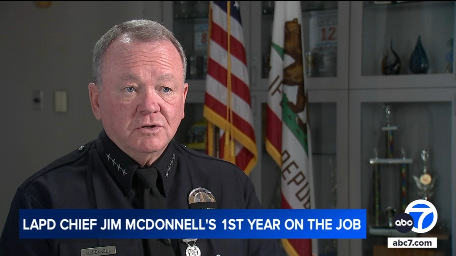Los Angeles Police Chief Jim McDonnell reflects on challenging first year, but says ‘couldn’t be more proud to be back’ Los Angeles Police Chief Jim McDonnell reflects on challenging first year, but says ‘couldn’t be more proud to be back’
