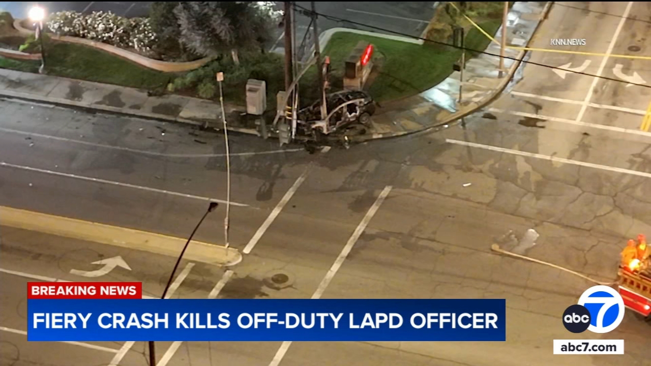 Off-duty LAPD officer killed in solo-vehicle crash in Santa Clarita