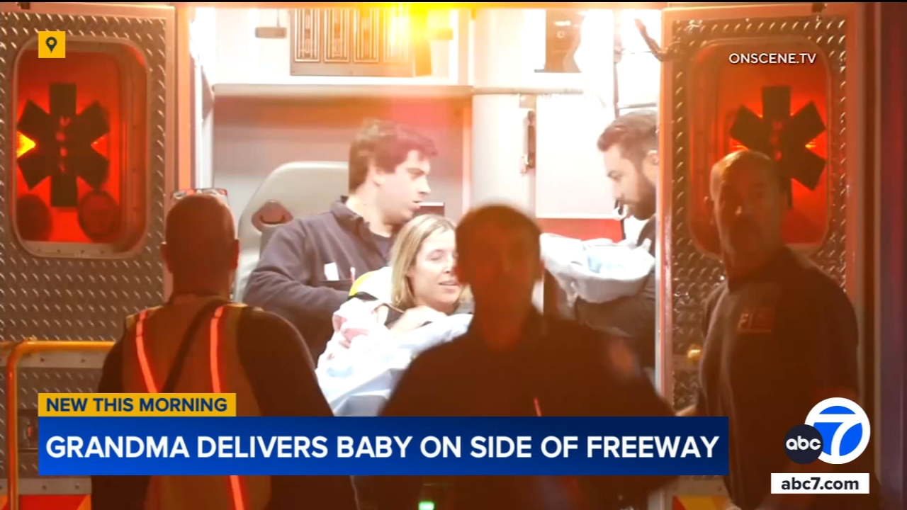 Grandmother helps deliver baby boy on side of 215 Freeway in Riverside