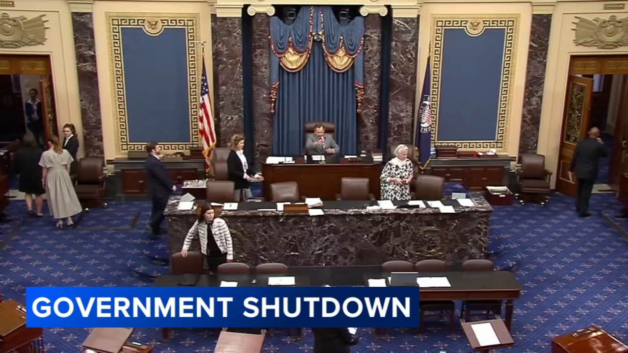 Senators hold rare weekend session as government shutdown continues