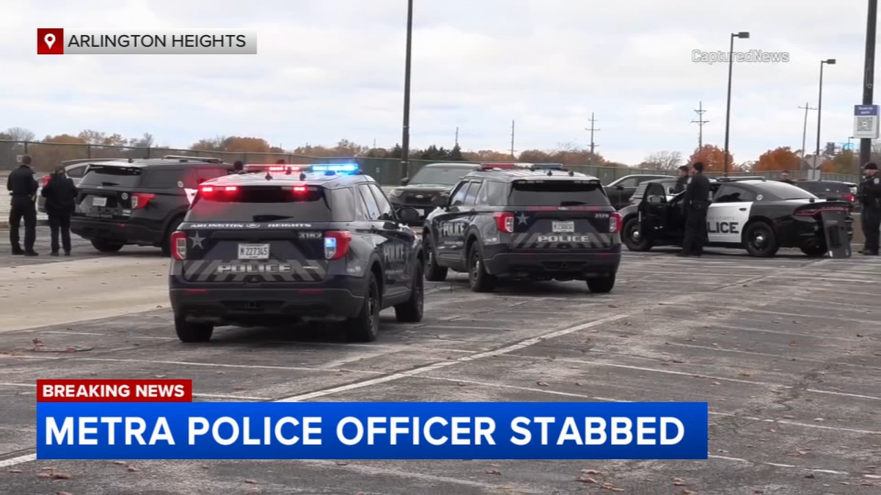 Metra police officer stabbed in north suburb, officials say