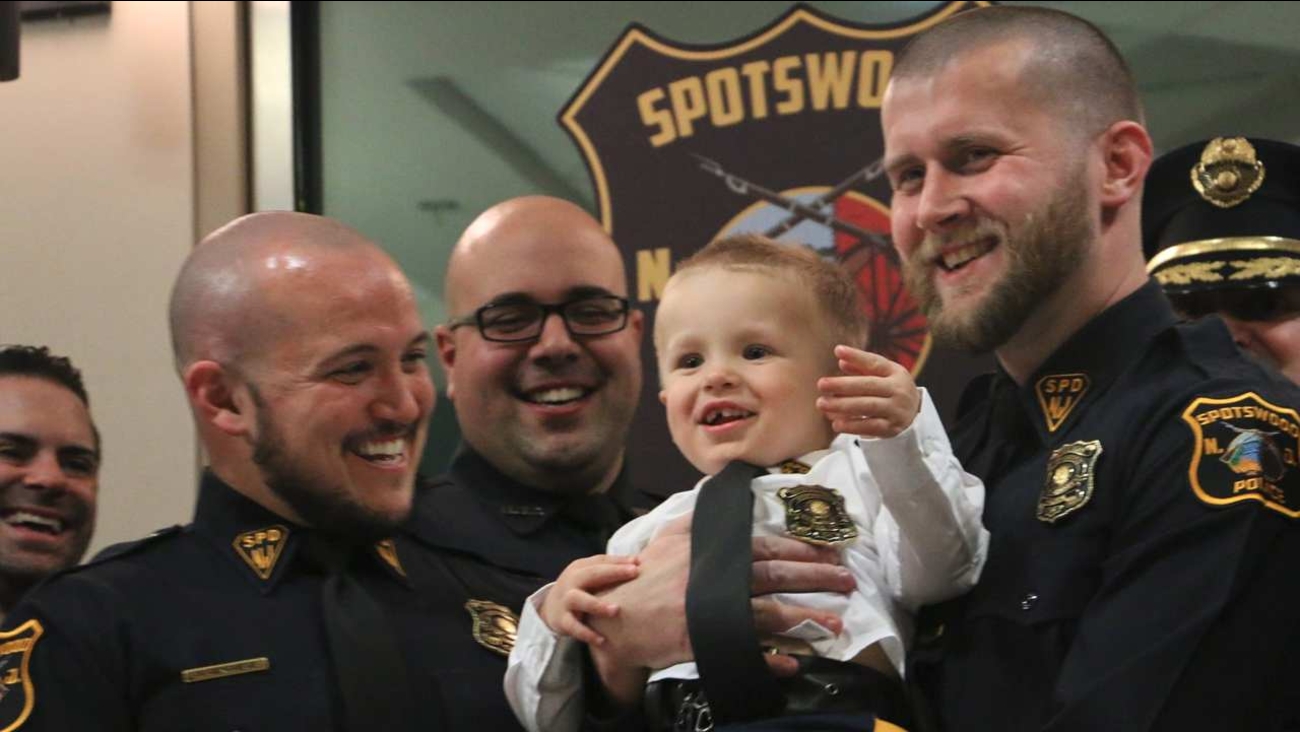 2yearold boy with rare disorder sworn in as youngest police