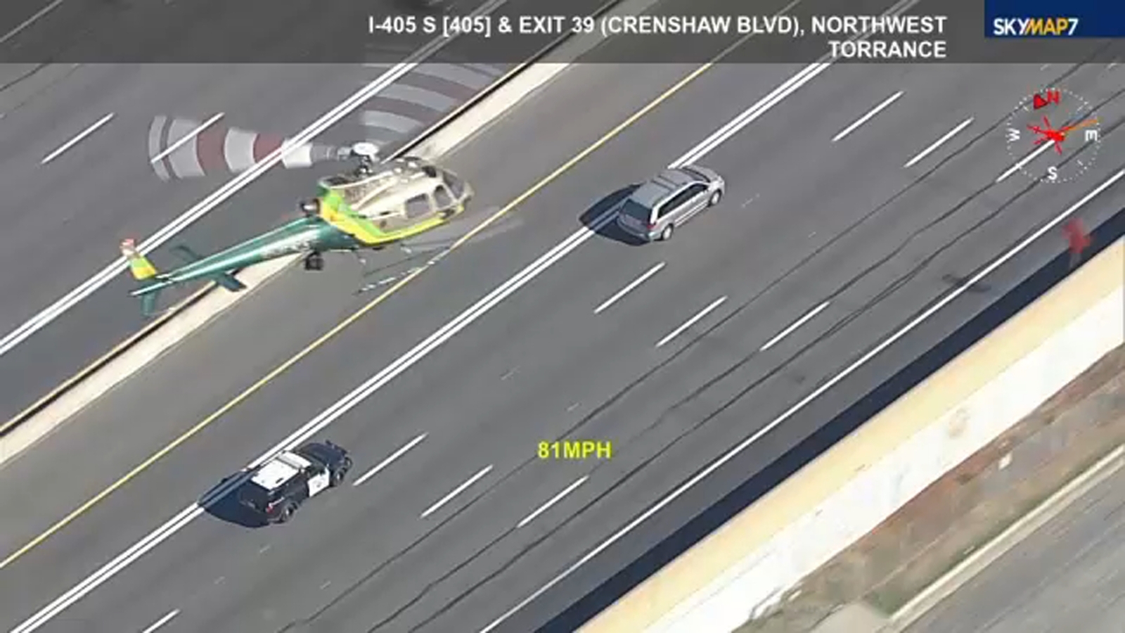 Suspect evades California Highway Patrol during hourslong chase, crosses into Mexico