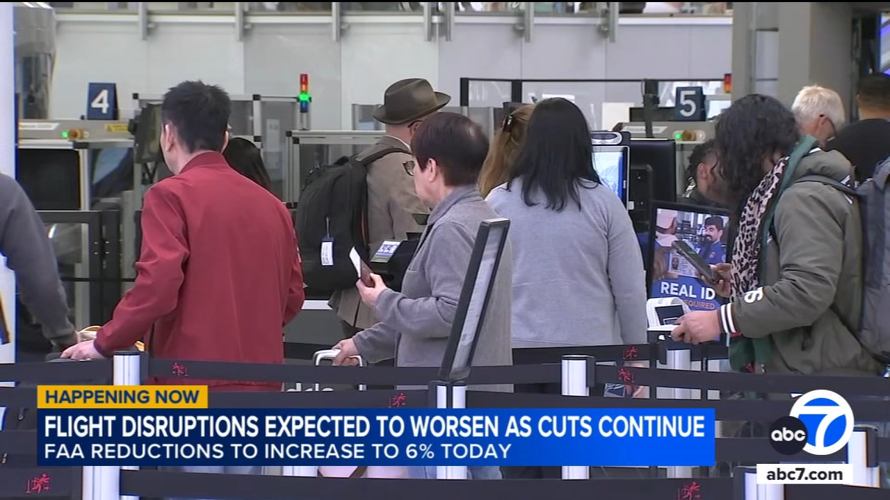 FAA orders airlines to reduce flight capacity by 6% on Tuesday