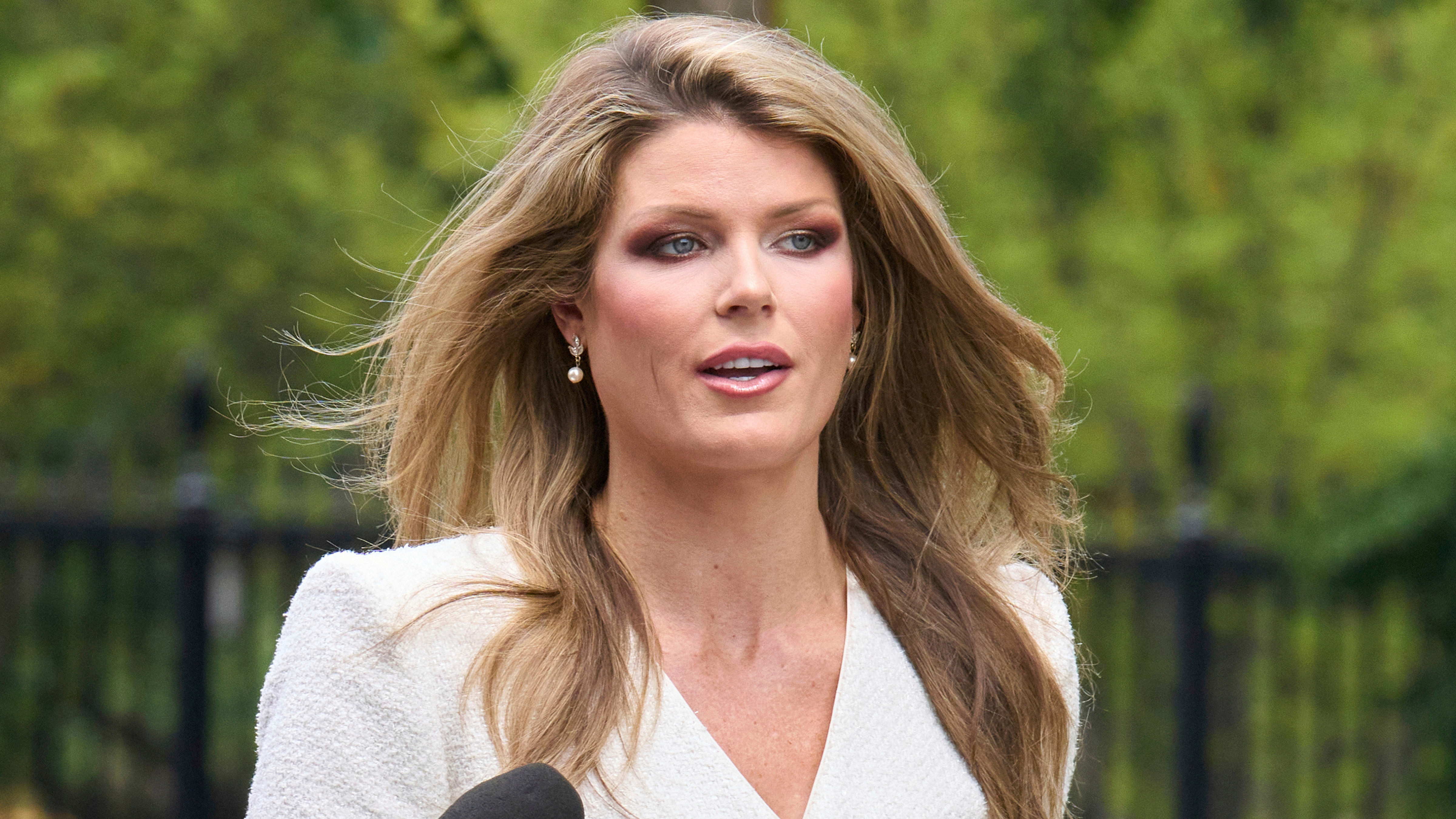 Lindsey Halligan, outside of the White House, Aug. 20, 2025, in Washington.