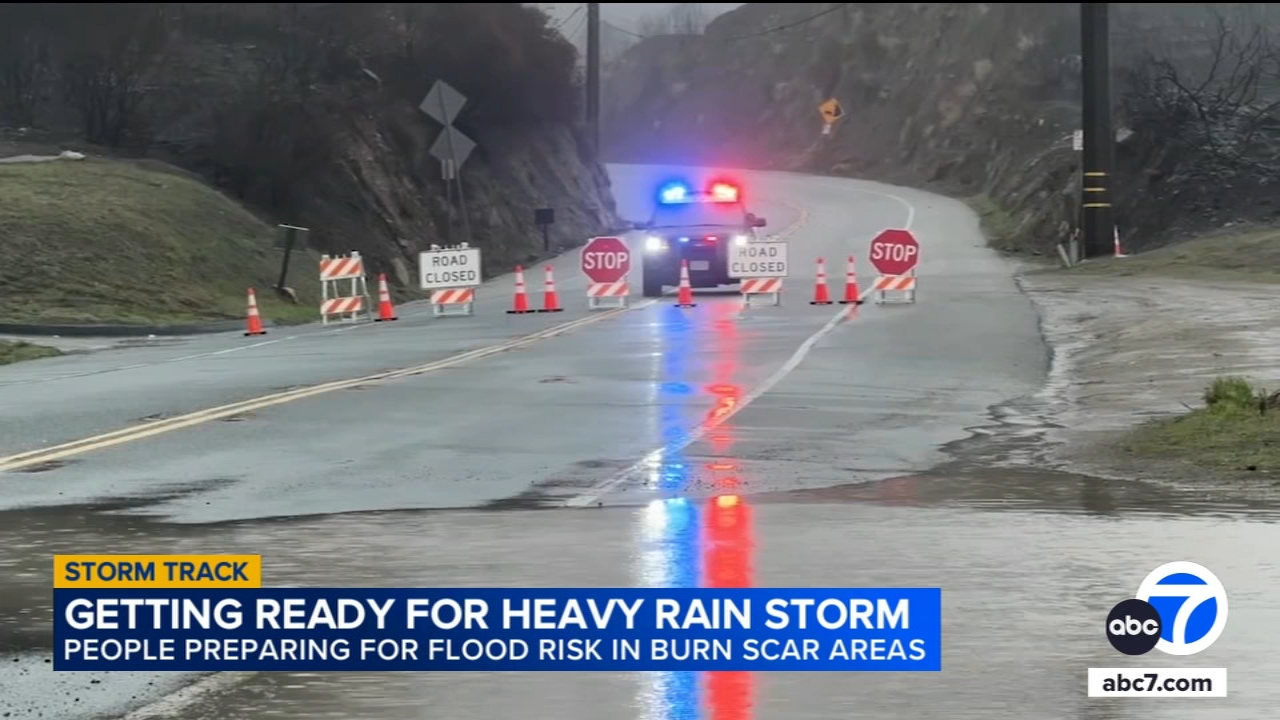 Evacuation warnings issued for LA County burn scar areas