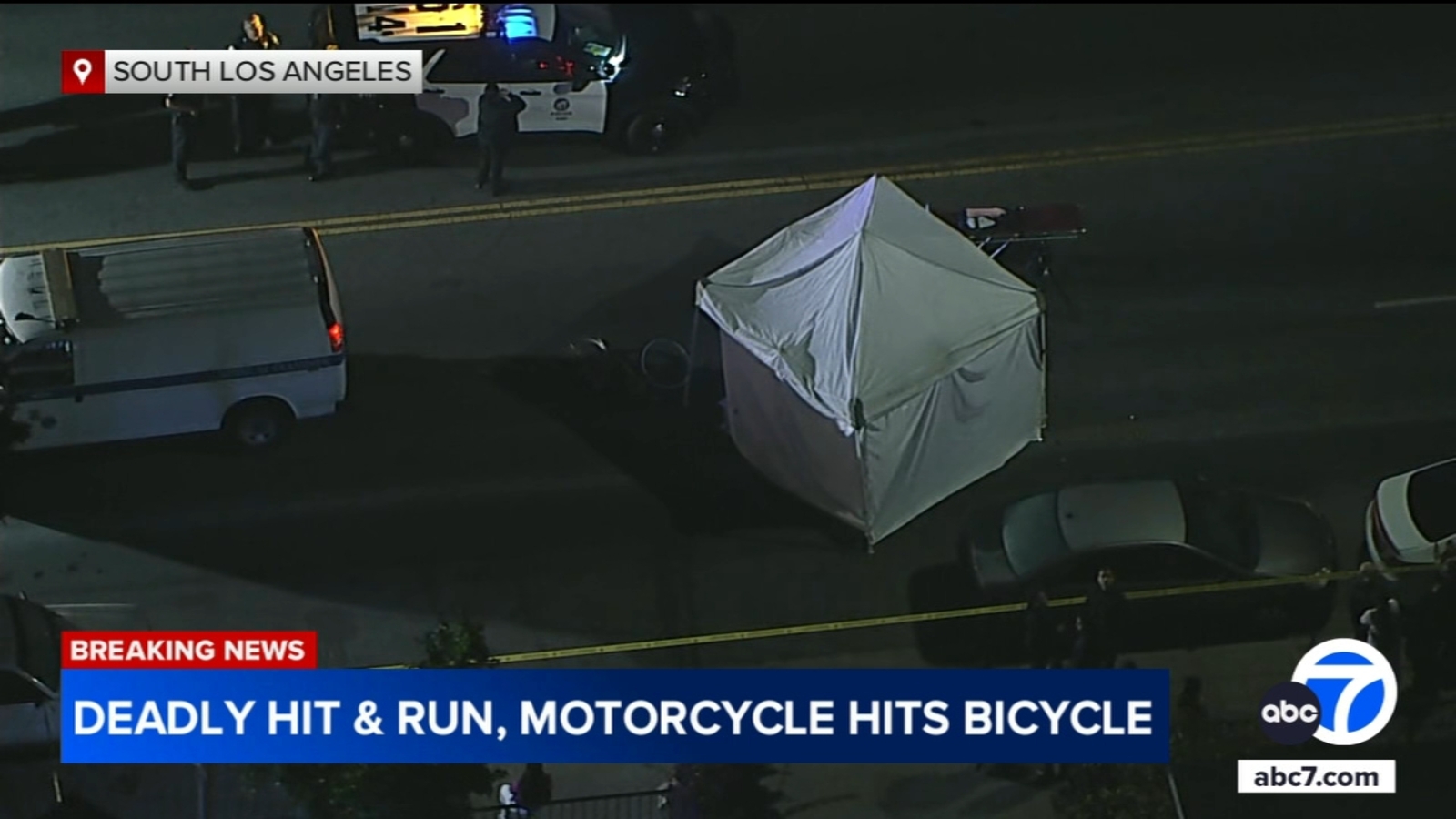 Motorcyclist kills bicyclist in South Los Angeles hit-and-run crash ...