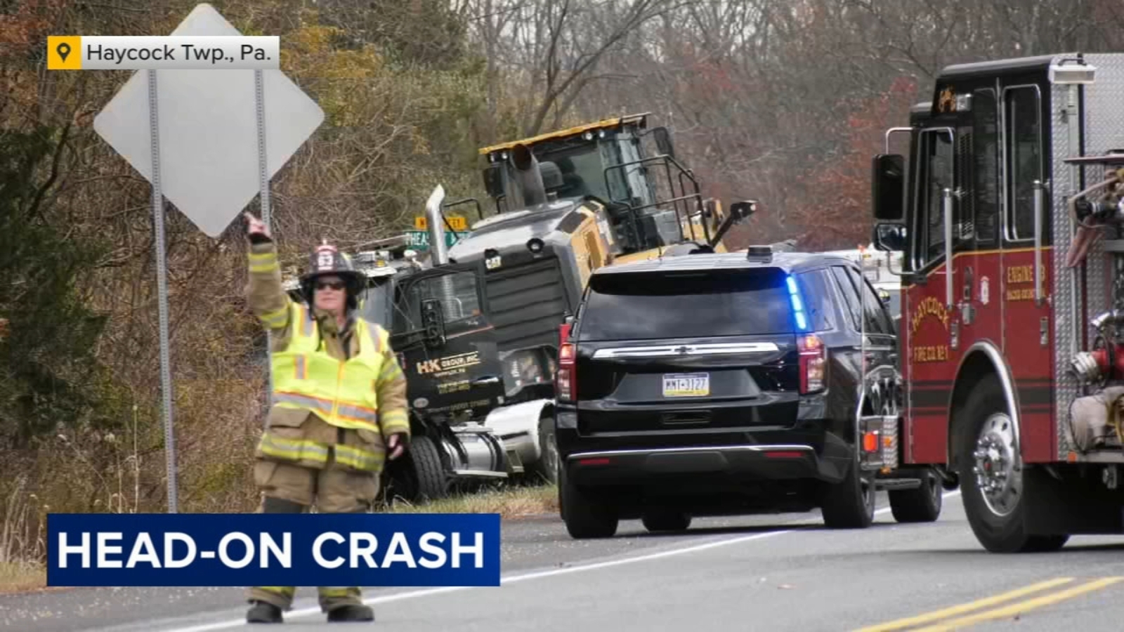 1 dead after head-on crash between pickup truck, tractor-trailer in ...