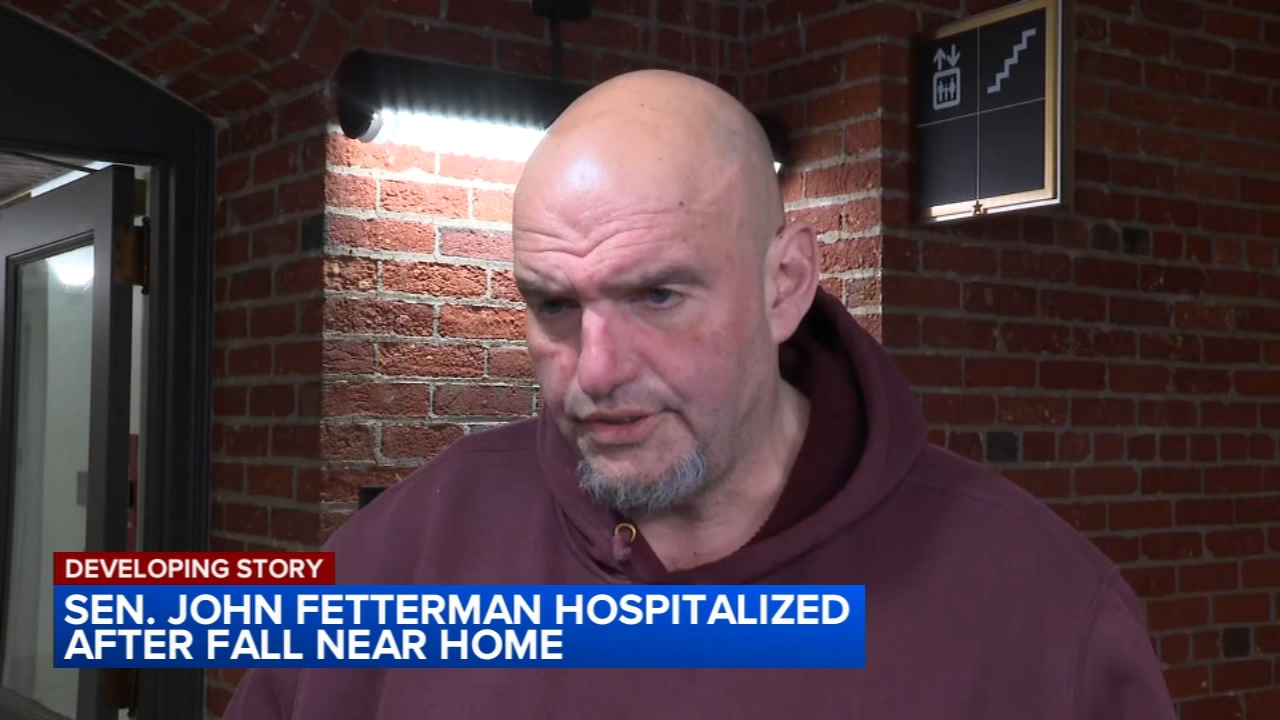 Sen. Fetterman hospitalized after fall