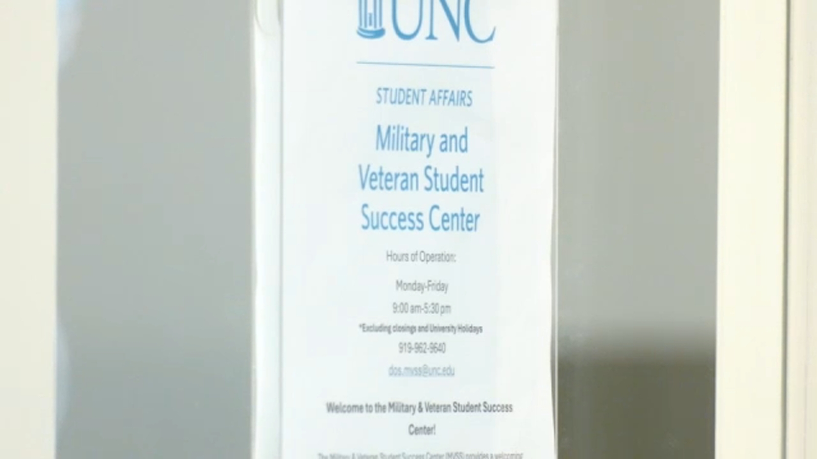 UNC expands support for military and student veterans with success center UNC expands support for military and student veterans with success center