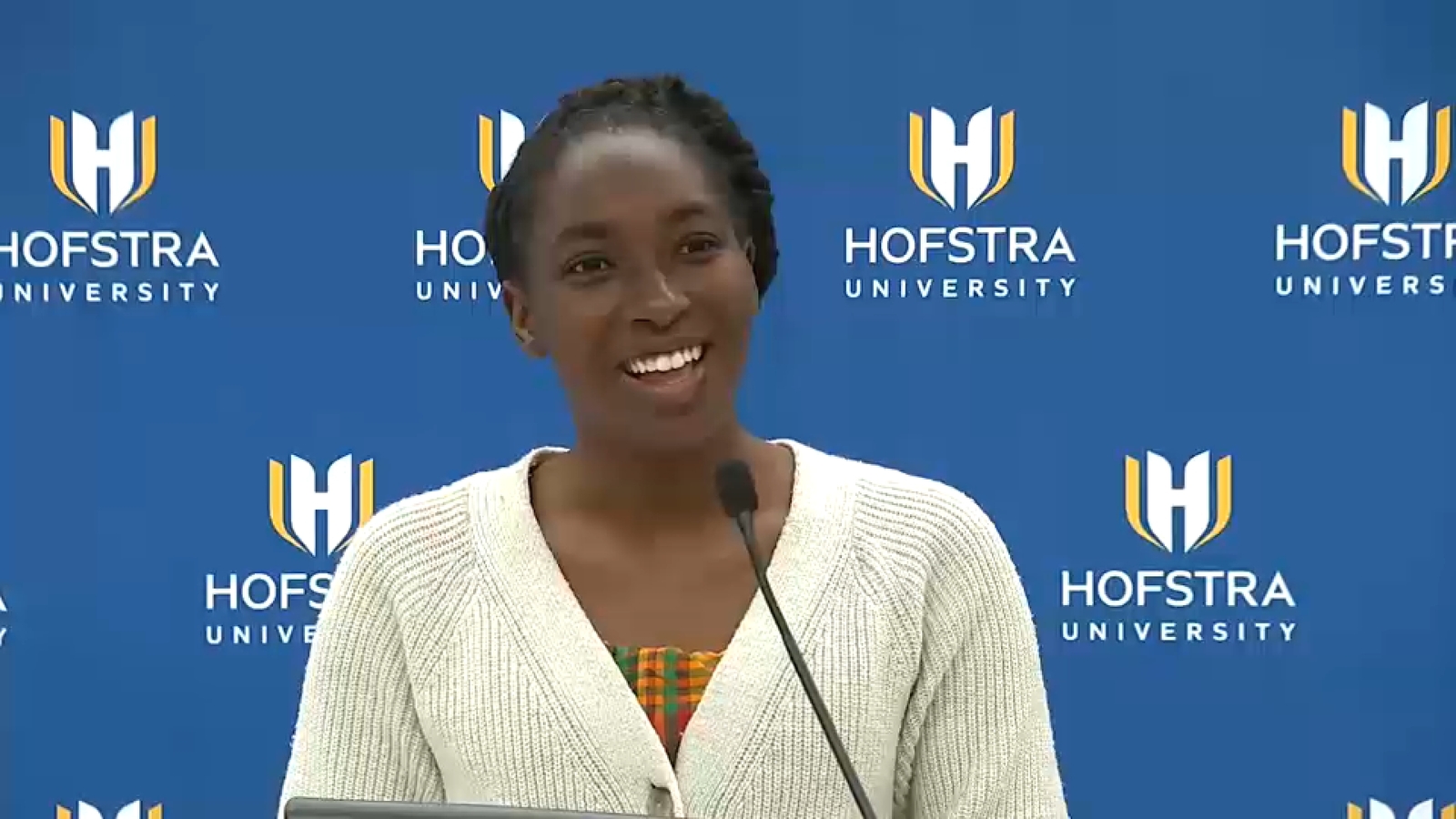 Hofstra University celebrates Resa Nelson, the school's 1st Rhodes Scholar