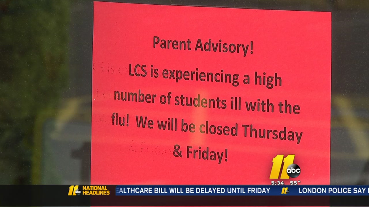Flu forces Sanford school to close