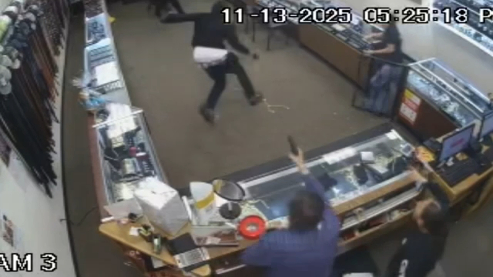 Madera jewelry store owner opens fire on group of masked robbers