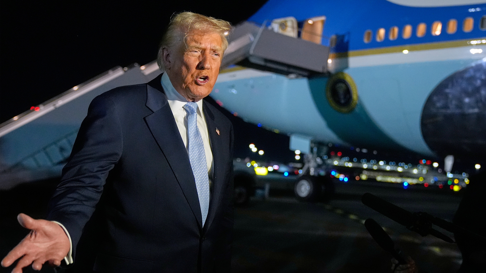 Trump says US may have discussions with Venezuela's Maduro as aircraft carrier arrives in Caribbean