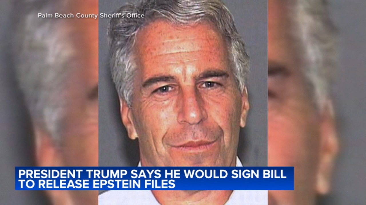 Trump says he would sign bill to release Epstein files if it reaches his desk