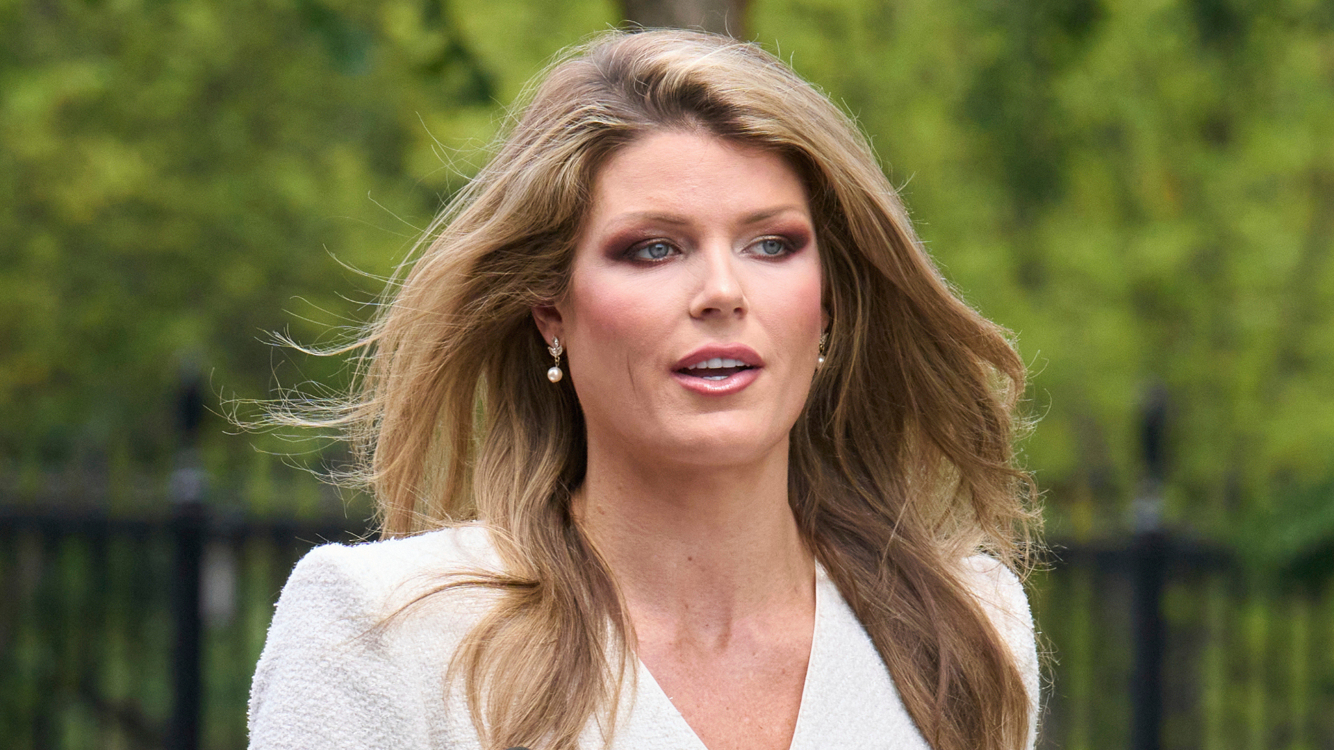 FILE - Lindsey Halligan, outside of the White House, Aug. 20, 2025, in Washington.