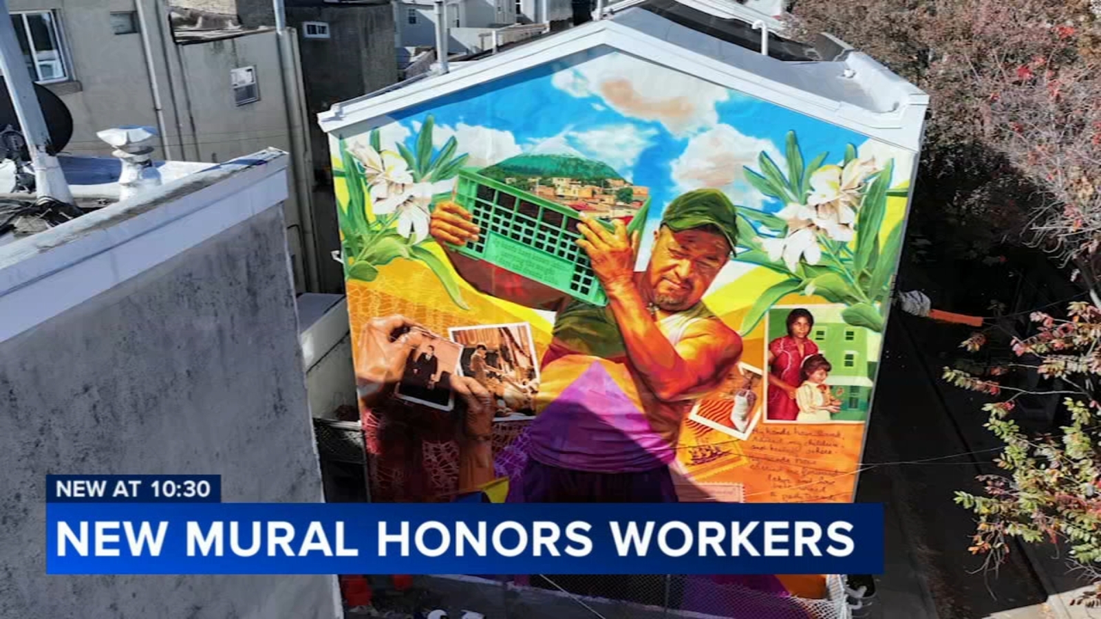 New mural shines light on immigrant workers who shape Italian Market in South Philadelphia